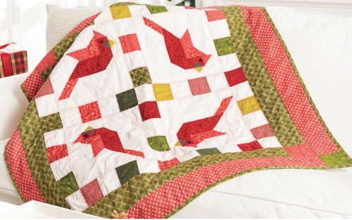 Cardinal Bird Quilt Pattern