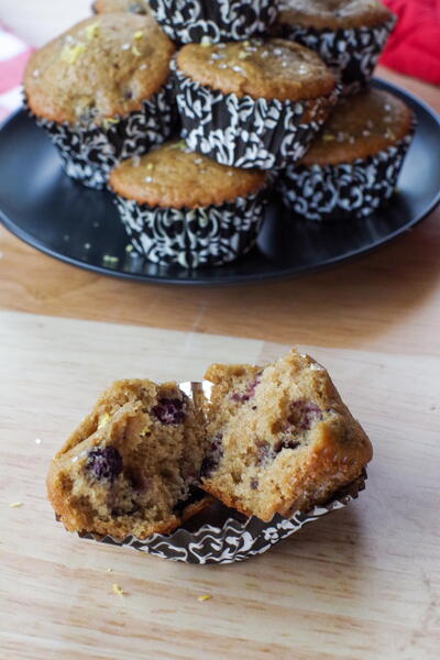 Saskatoon Berry (juneberry) Muffins