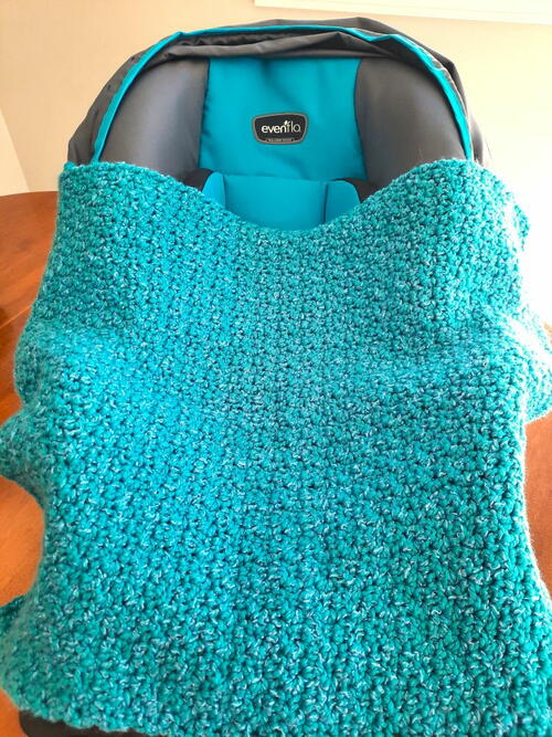 Easy Crochet Baby Car Seat Blanket