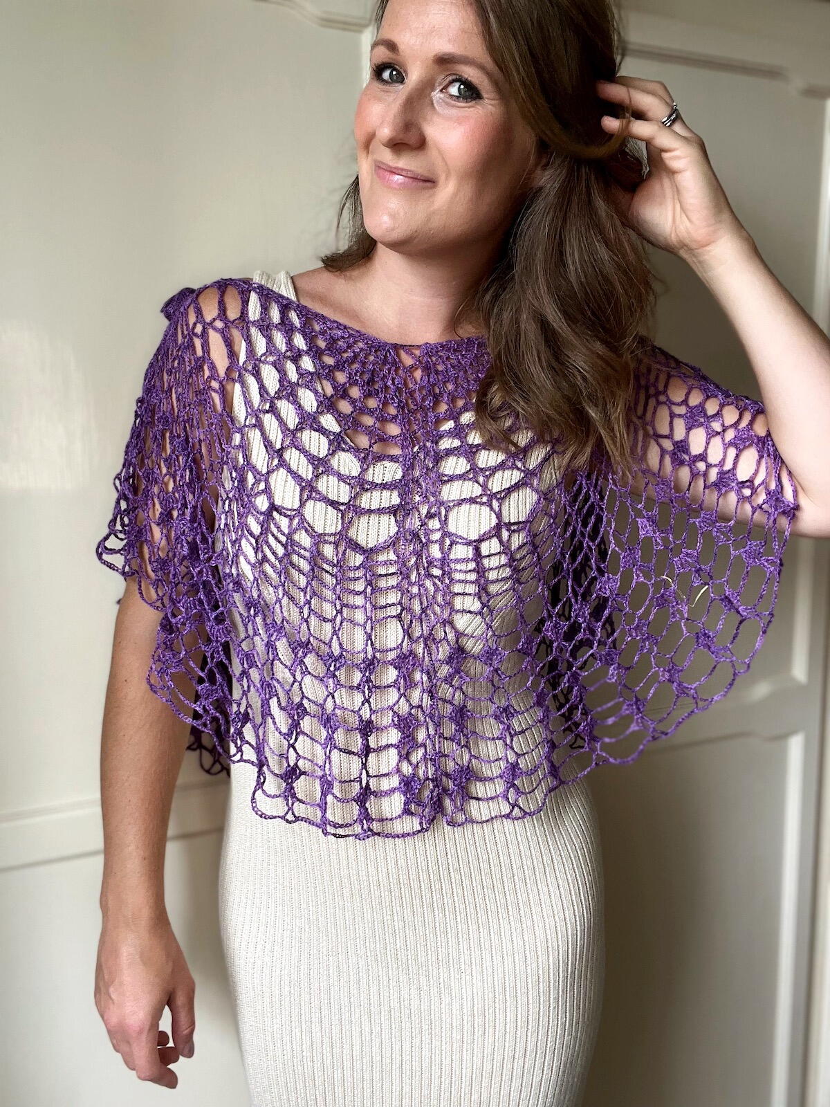 Watercolour Lace Cape Top | FaveCrafts.com