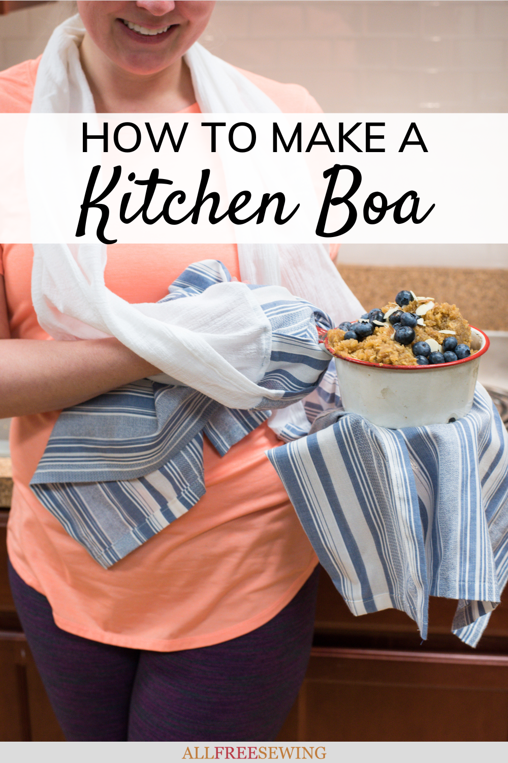EASY Kitchen Boa Tutorial - No Pattern Needed - Quick DIY Gift Idea! 