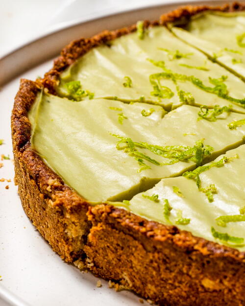 Easy Vegan Key Lime Pie gluten-free