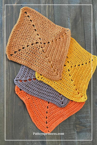 Solid Granny Square Crochet Pattern For Beginners