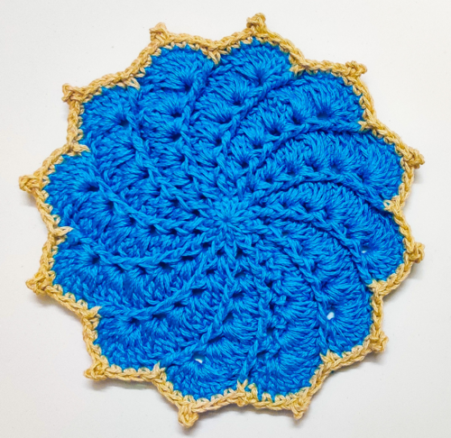 Whirlpool Crochet Flower Doily Pattern
