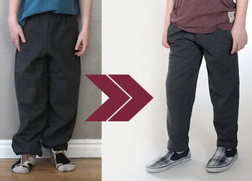 How to Alter Sweatpants Tutorial