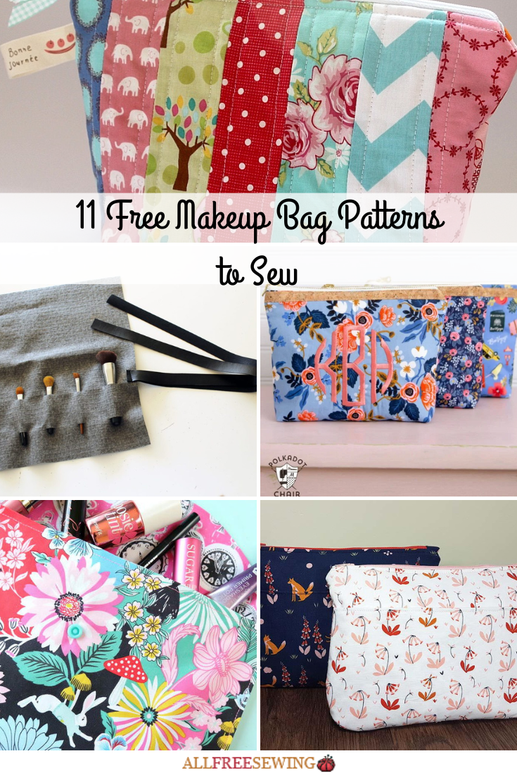 13 Free Makeup Bag Patterns to Sew