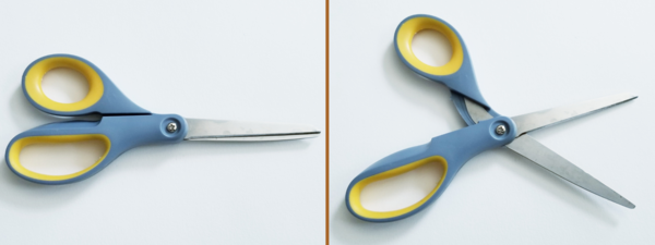 Image shows all-purpose/crafting scissors.