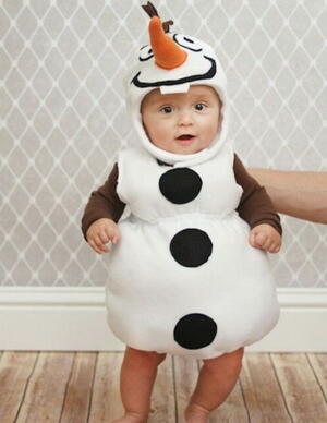 complexiteit Vergelijking Adverteerder Olaf Baby Halloween Costume | AllFreeSewing.com