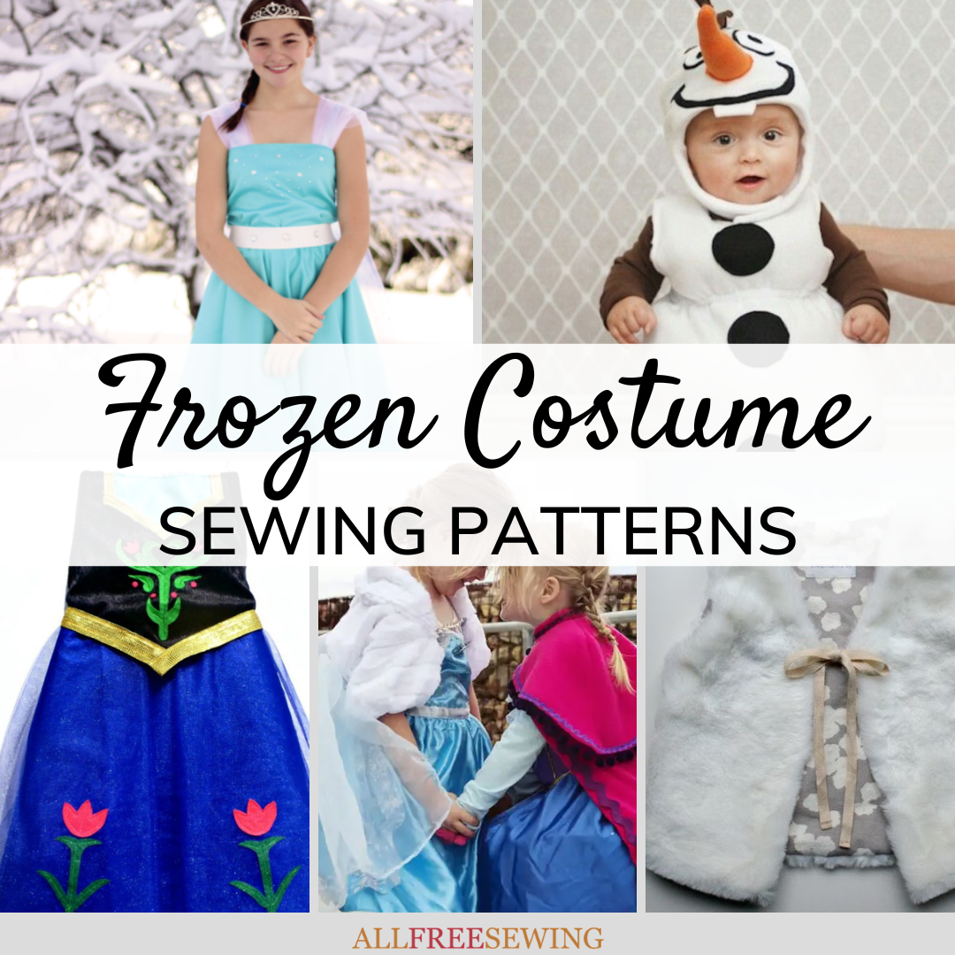25+ Anna & Elsa Costume DIYs + Frozen Costume Patterns Free |  