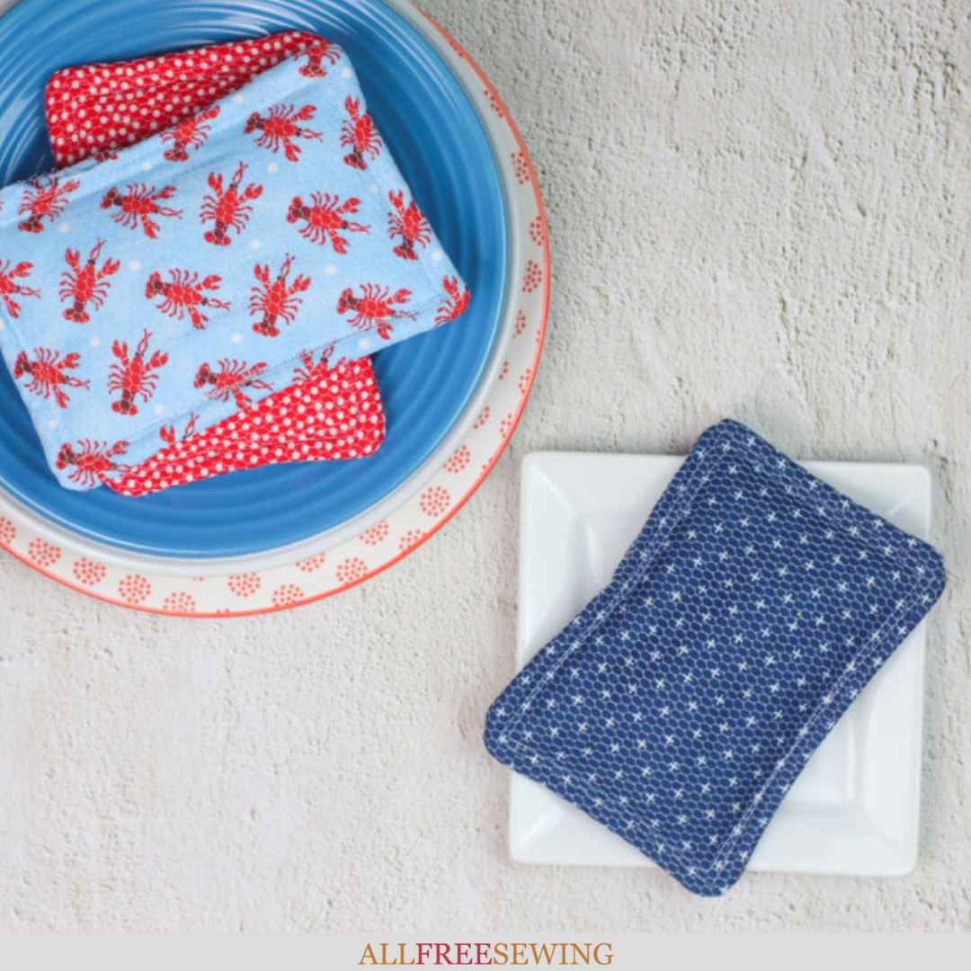 How To Make Reusable Kitchen Sponges and Scrubbies - Cuddle Plush Fabrics