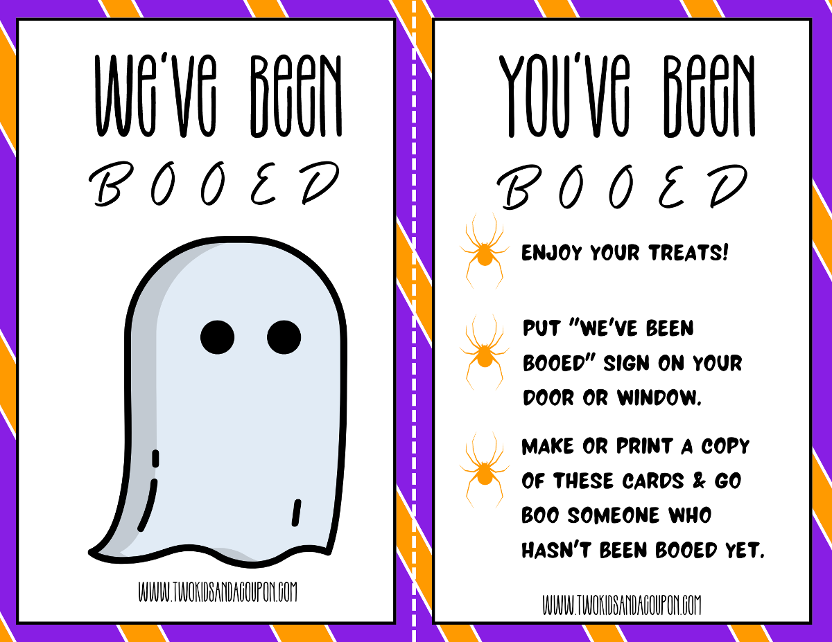 Free You ve Been Booed Printable For Halloween AllFreePaperCrafts Free You ve Been Booed Printable For Halloween AllFreePaperCrafts