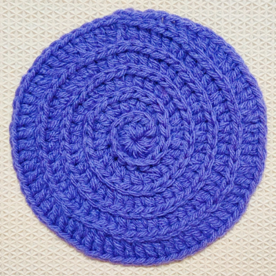 How To Crochet Seamless Spiral Circle With Raised Ridges