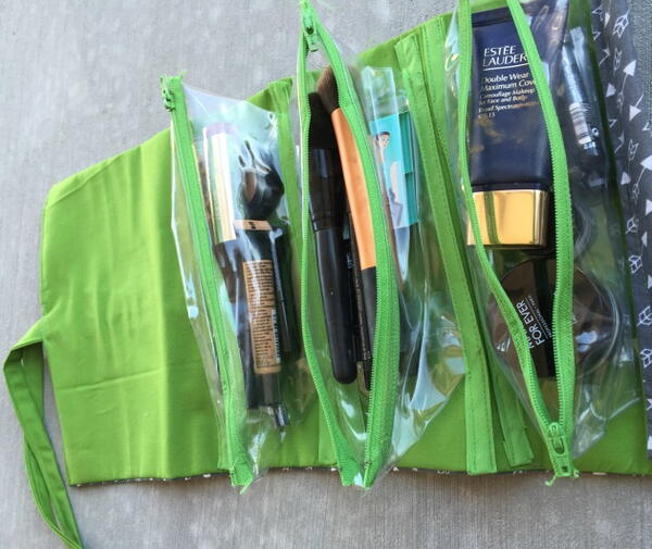 Roll Up Valet DIY Makeup Bag