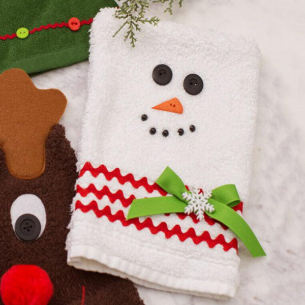 Characters of Christmas Bath Mitt Sewing Pattern: Snowman
