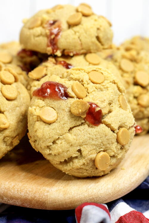 Peanut Butter And Jelly Cookies