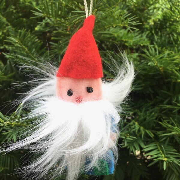 Christmas Gnome Ornament (or Pincushion)