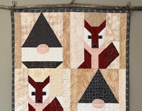Forest Fox and Gnome Quilt Pattern Free