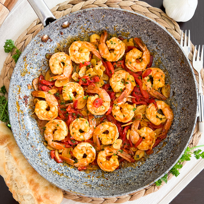 Savory Garlic Shrimp With Peppers | Quick & Easy 15 Minute Recipe