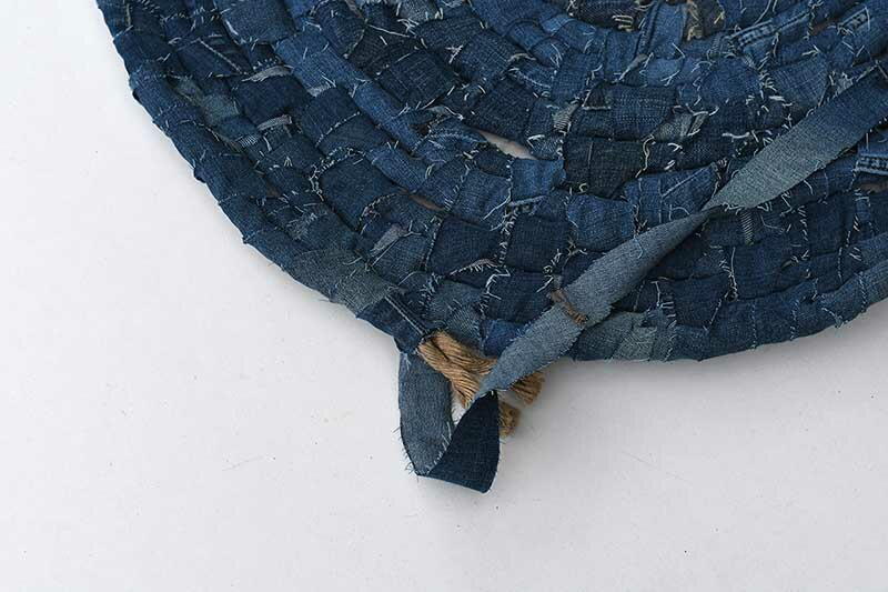 No Sew Denim Rug | FaveCrafts.com