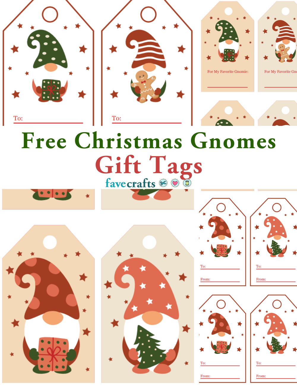 Free Printable Gnome Gift Tags FaveCrafts com