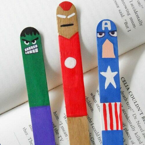 Avengers Bookmarks Craft For Kids