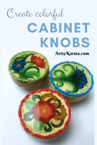 Diy Fun And Colorful Cabinet Knobs