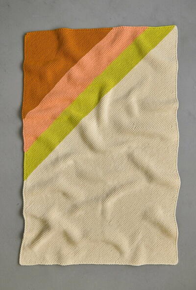 Colorful Corner Blanket In Tulip Cotton