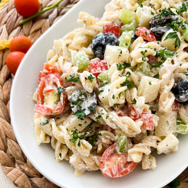 The Healthiest Creamy Pasta Salad | Quick & Easy 30 Minute Recipe