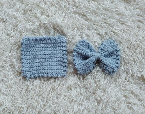 Crochet Bow And Coaster
