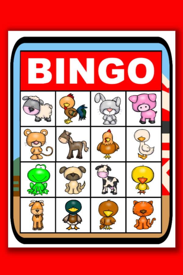 Printable Farm Bingo Card Set | AllFreePaperCrafts.com