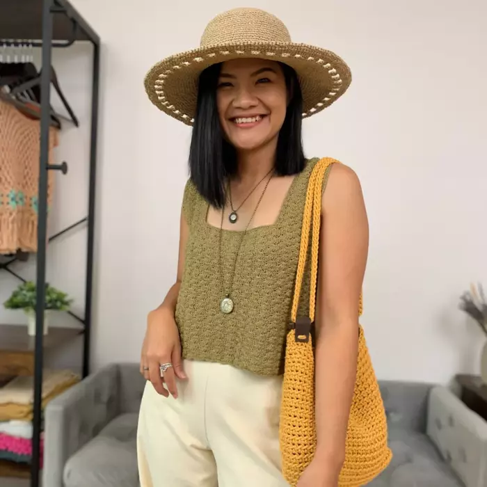 Shell Stitch Top Solid Shell Stitch Tank Top | AllFreeCrochet.com