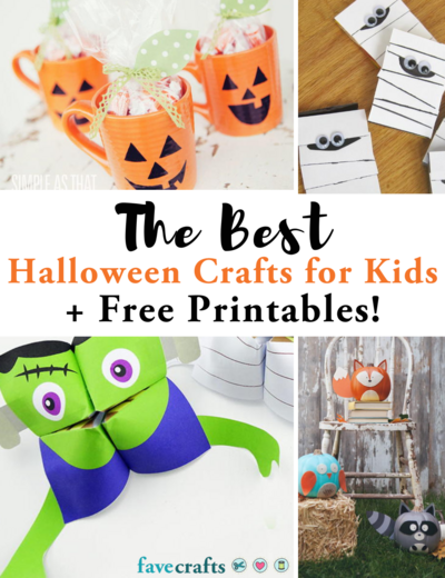 50+ Best Halloween Crafts for Kids + Free Printables! | FaveCrafts.com