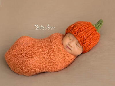 Perfect Pumpkin Hat Knitting Pattern Baby Children Toque Beanie