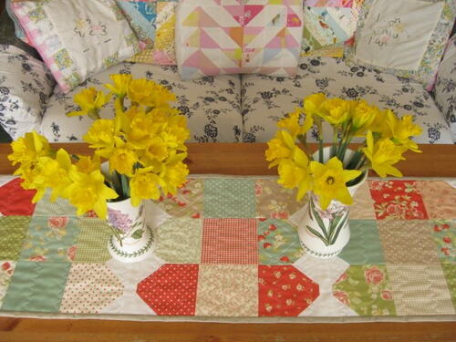 Strawberry Split Table Runner