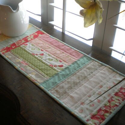 Sweet Spring Quilted Table Runner