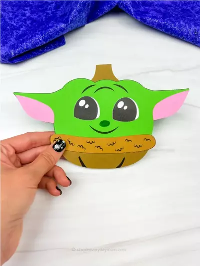 Baby Yoda Pumpkin Craft For Kids