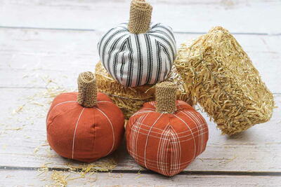 Cute Fabric Pumpkins