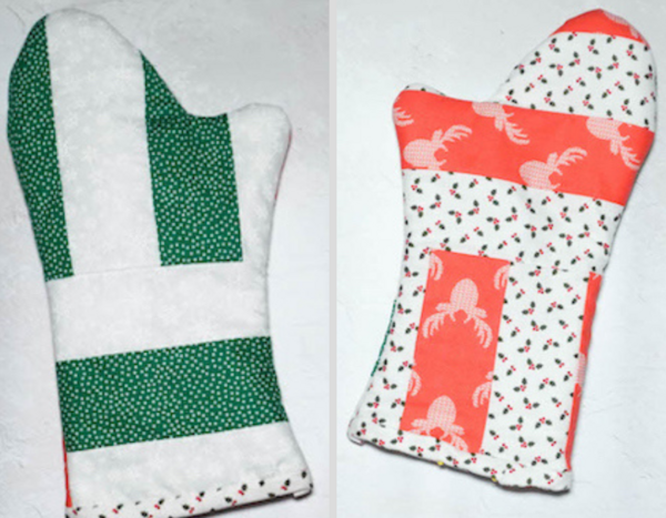 Holiday Oven Mitt Sewing Pattern Free AllFreeSewing Com