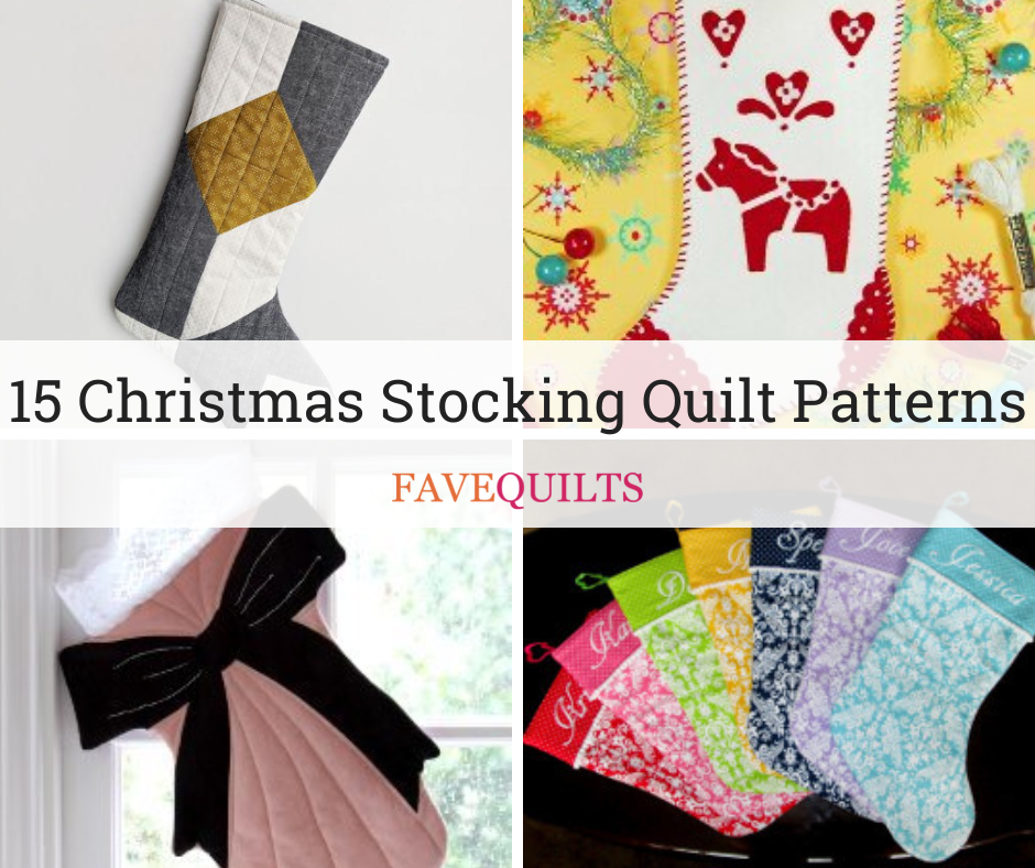 More Quilt As You Go Stockings - Easy Beginner Quilting Project