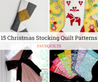 15 Christmas Stocking Quilt Patterns
