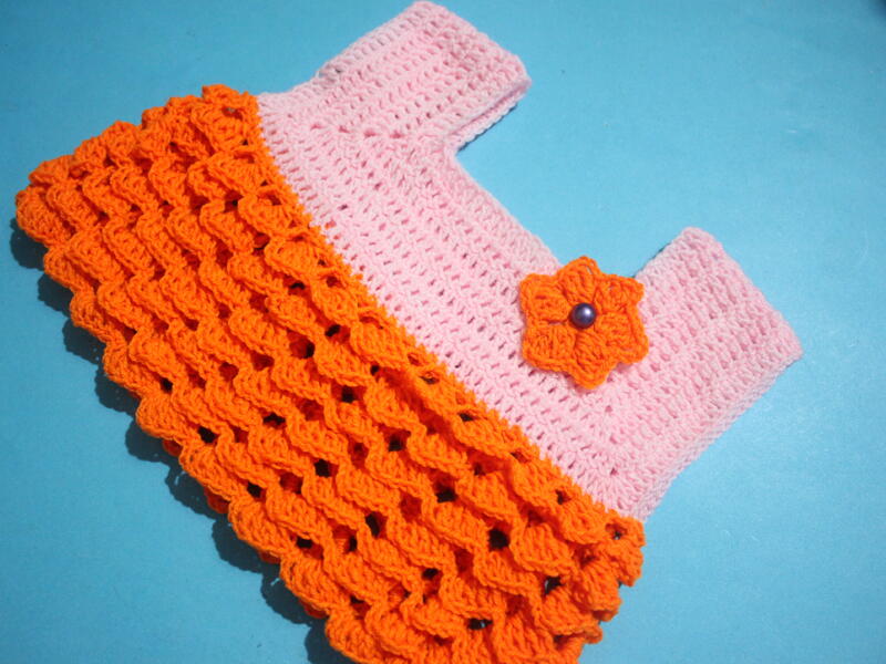 Super Easy Crochet Baby Dress Pattern /new Crochet Baby Frock Dress (explain All Sizes) | AllFreeCrochet.com Super Easy Crochet Baby Dress Pattern /new Crochet Baby Frock Dress (explain All Sizes) | AllFreeCrochet.com