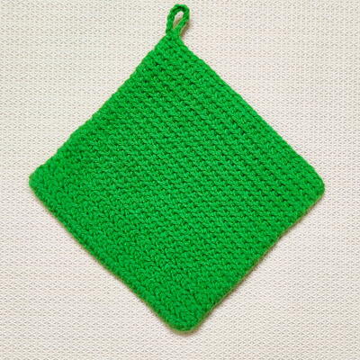 Easy Double Thick Crochet Potholder In The Rounds