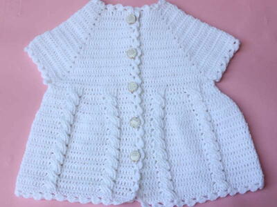 Woolen Baby Jacket/crochet Cable Stitch/how To Make Easy Baby Jacket