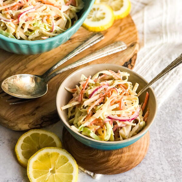 Creamy Fennel And Apple Coleslaw