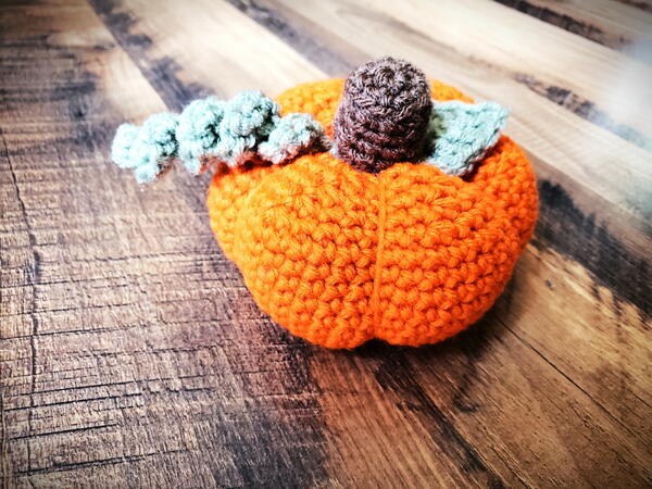 Stuffed Crochet Pumpkin