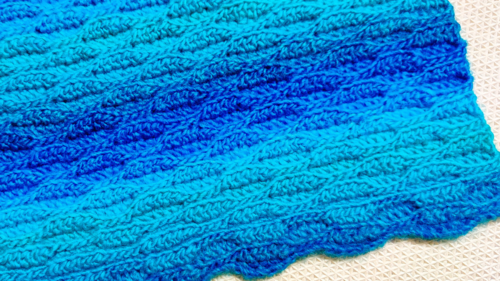 Classic Crochet Ocean Wave Blanket