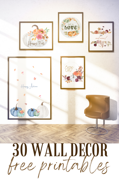 30 Fall Wall Decor Free Printables