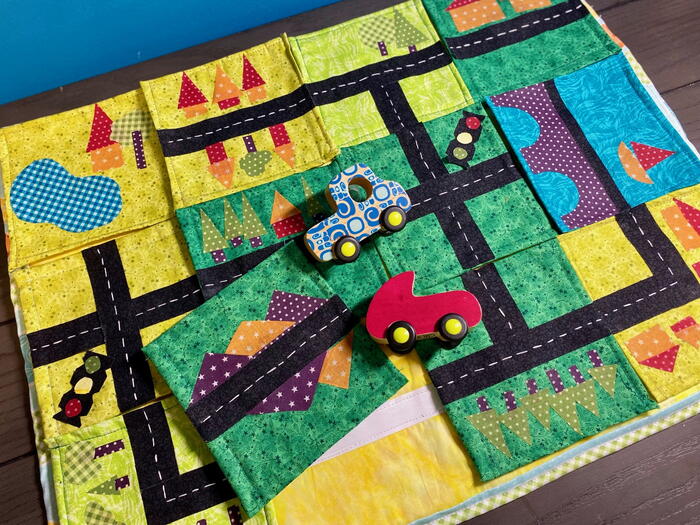 Quilted Puzzle Play Mat | FaveCrafts.com