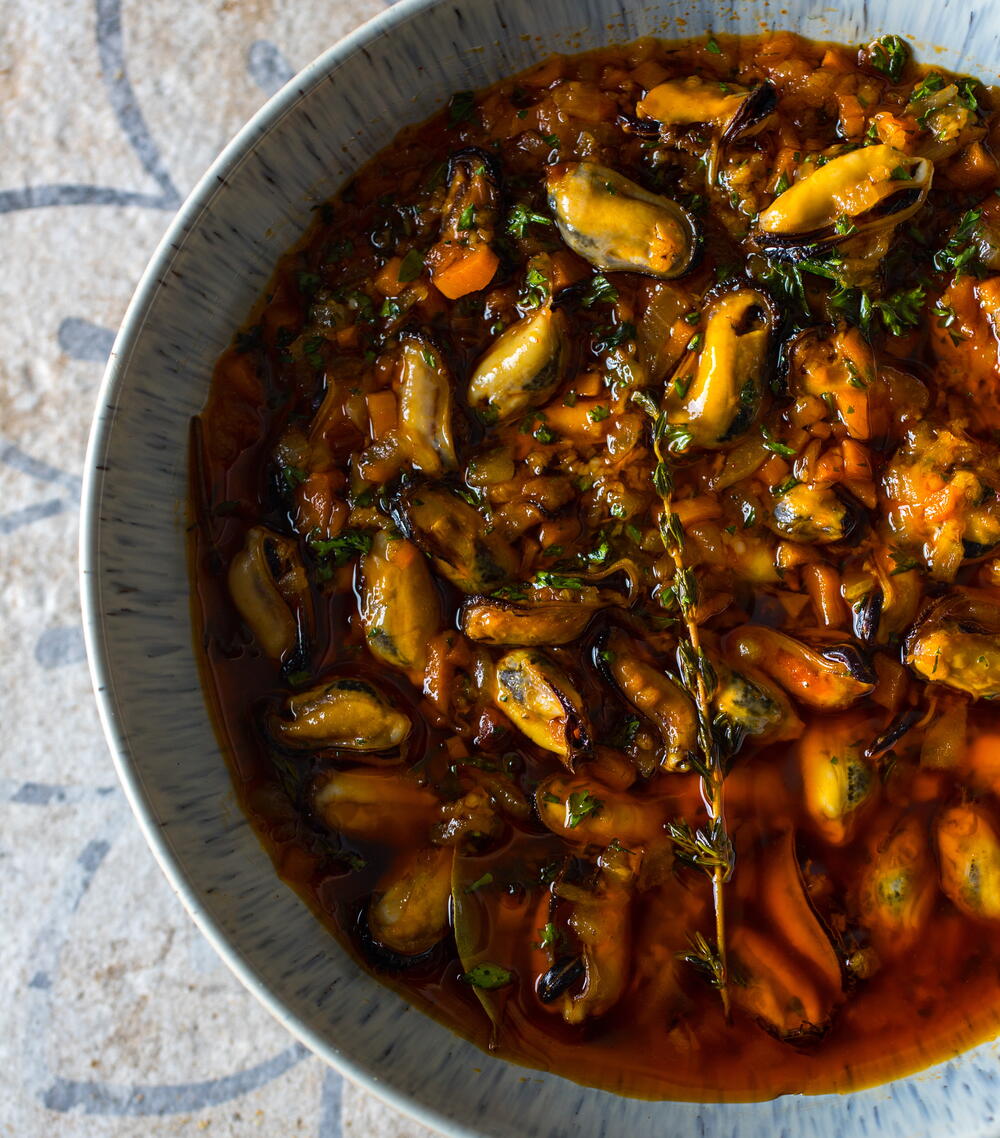 Mussels Escabeche