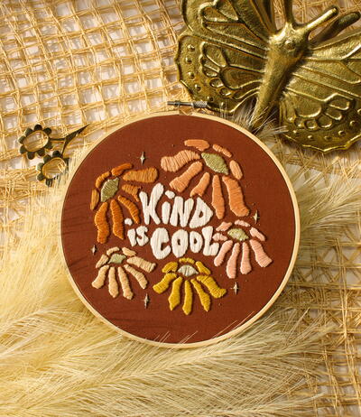 Kind Is Cool Embroidery Design